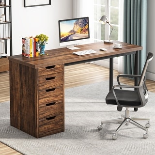 Simple Living Margo 2-drawer Mid-Century Modern Desk
