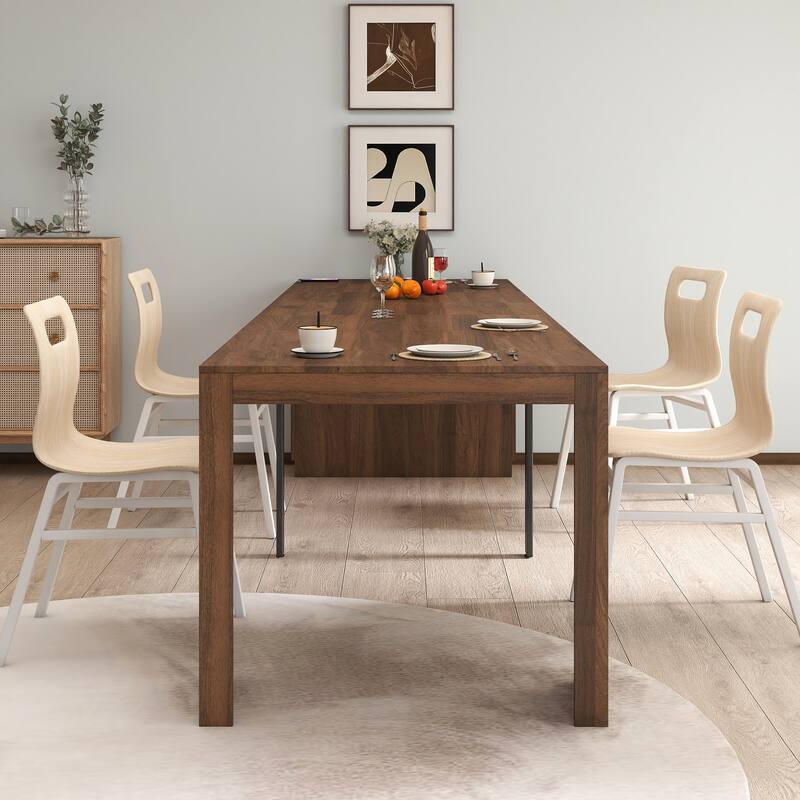 Foldable Dining Table for 6-12 People, Extends to 118 inchConsole Table Space Saving Dinette