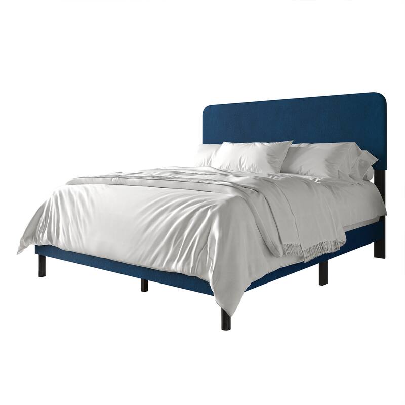 CraftPorch Minimalist Velvet Upholstered Bed