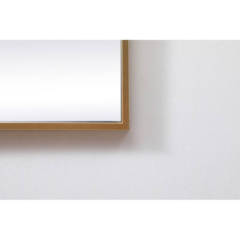 Indigo Home Metal Frame Square Mirror 30 inch