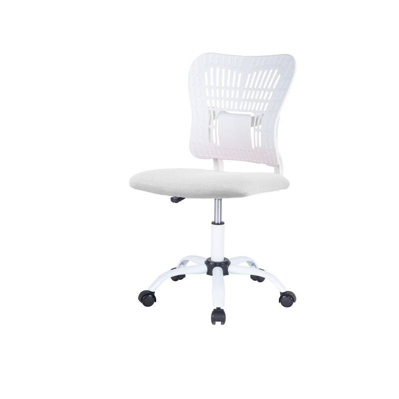 Armless Ergonomic Desk Chair Adjustable Height Seat Mesh Task Chair Office Chair