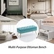 preview thumbnail 70 of 92, Velvet Storage Ottoman Bench with gold legs and Nailhead Trim for Bedroom/End of Bed/Entryway/Window