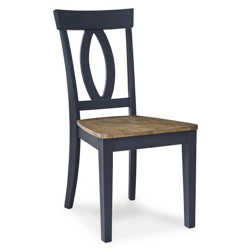 Signature Design by Ashley Landocken Brown/Blue Dining Table and 4 Chairs