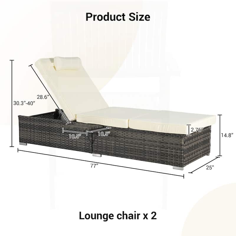 Outstanding Outdoor Chaise Lounge Chair Set for Relaxation and Leisure