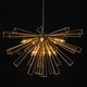 preview thumbnail 4 of 11, 10-Light Modern Large Round Sputnik Starburst Pendant Light Firework Semi-Sphere Globe Chandelier - 34.2 in. W x 19.6 in. H