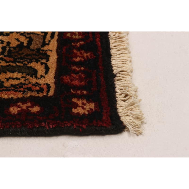 ECARPETGALLERY Hand-knotted Andelz Copper Wool Rug - 3'2 x 9'3