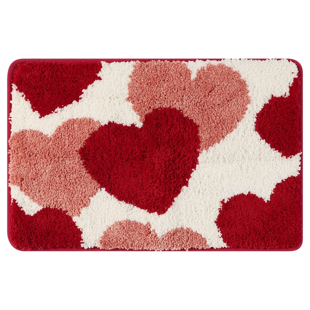 Soft Bath Rugs, Non-Slip Bathroom Rug Cute Bath Mat Water Absorbent Thick Shaggy Floor Mats