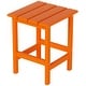 preview thumbnail 7 of 69, Polytrends Laguna All Weather Poly Outdoor Side Table - Square Orange