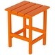 preview thumbnail 4 of 71, POLYTRENDS Laguna HDPE Eco-Friendly Outdoor Square Patio Side Table Orange