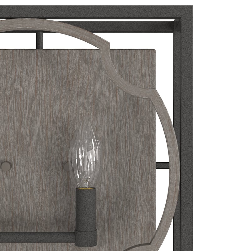 Hunter Stone Creek 2-Light Wall Sconce - Bathroom, Hallway, Laundry - Farmhouse, Rustic, Transitional - Damp Rated!
