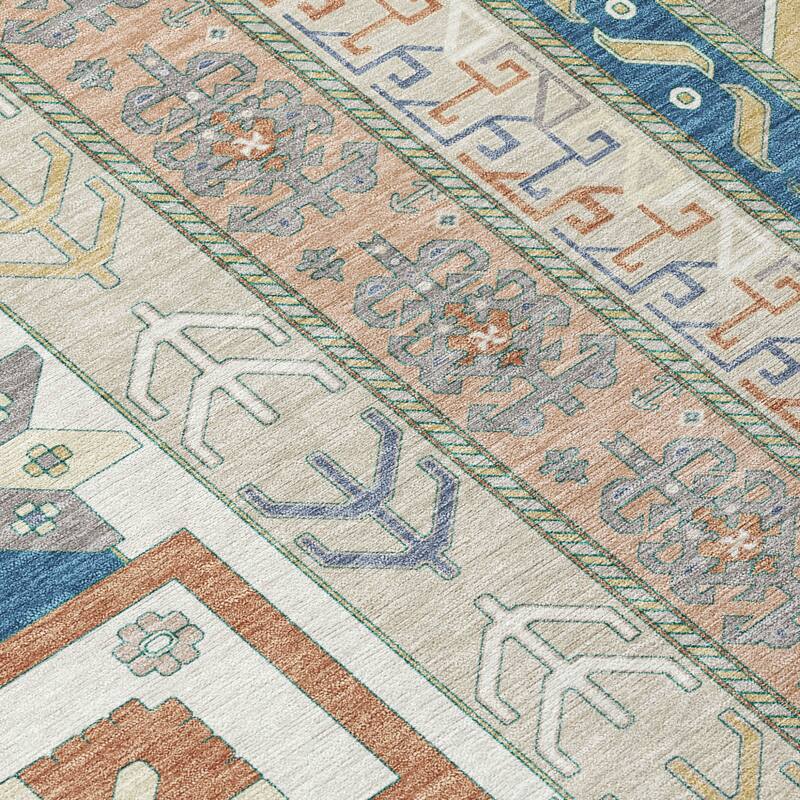 HomeRoots Aztec Transitional Rectangle Outdoor Rug