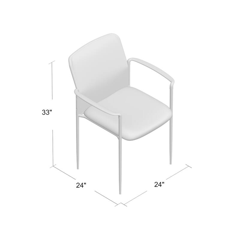 Vayu Stackable Guest Armchair, Gray Mesh, Steel Frame Fixed Arms