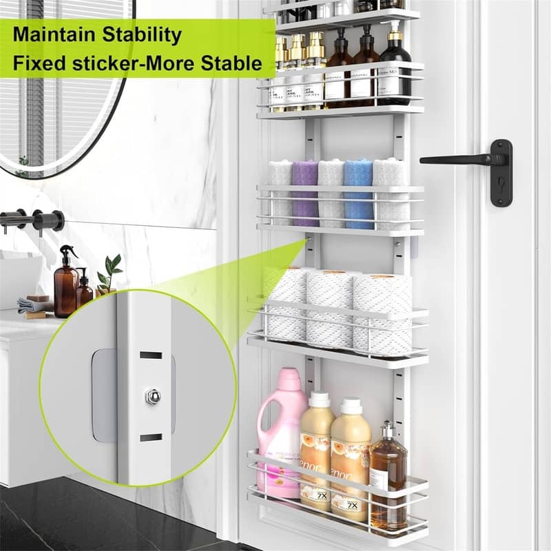 8-Tier Over the Door Pantry Organizer and Storage - 5.1"D x 15.7"W x 64.17"H