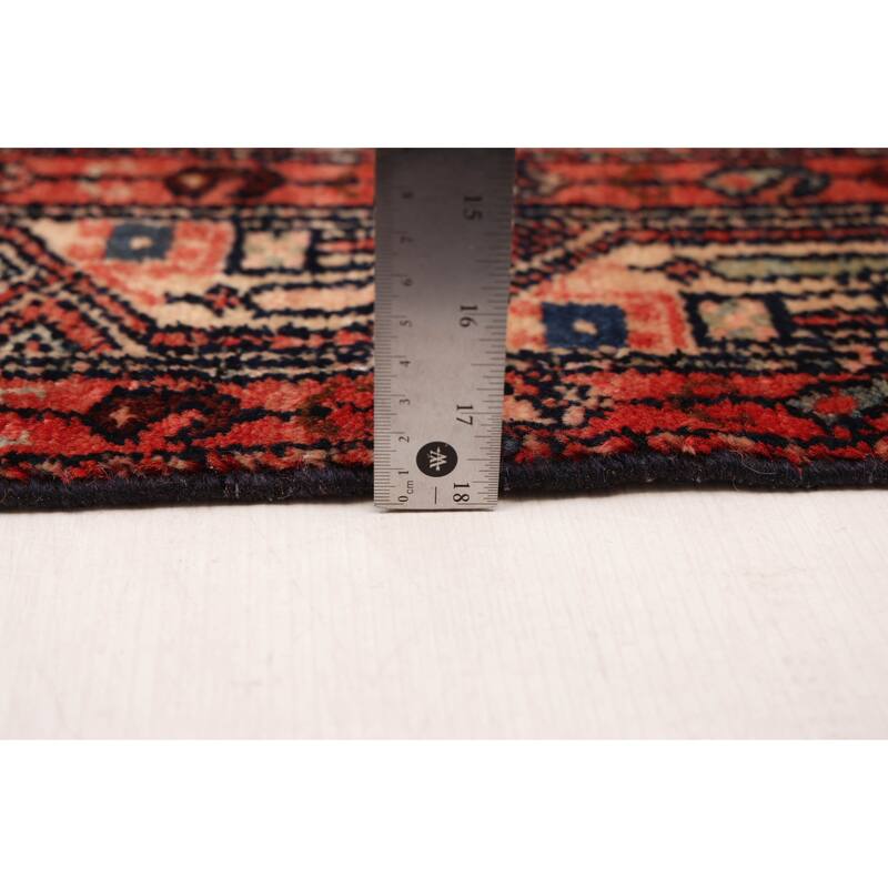 ECARPETGALLERY Hand-knotted Andelz Dark Navy Wool Rug - 3'7 x 7'5