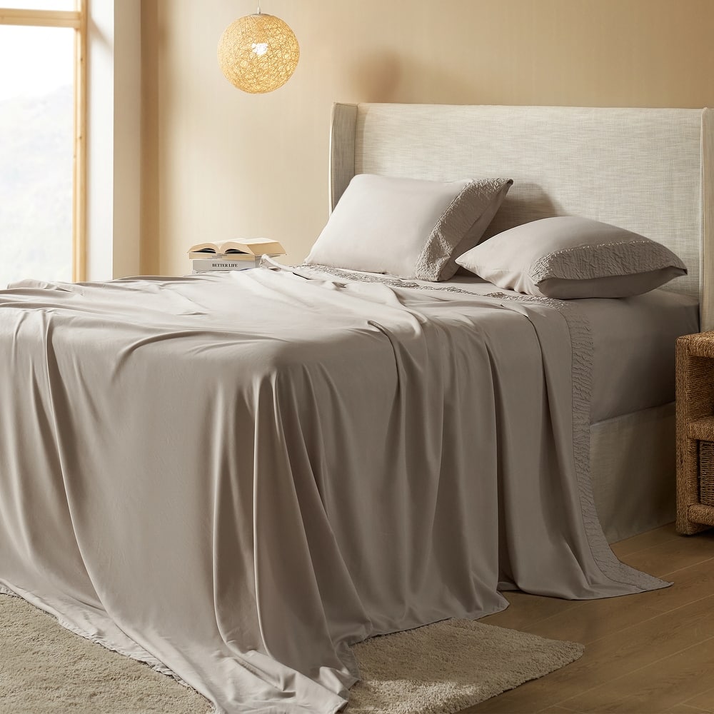 Polyester Bedding Sheets and Pillowcases by HULALA HOME
