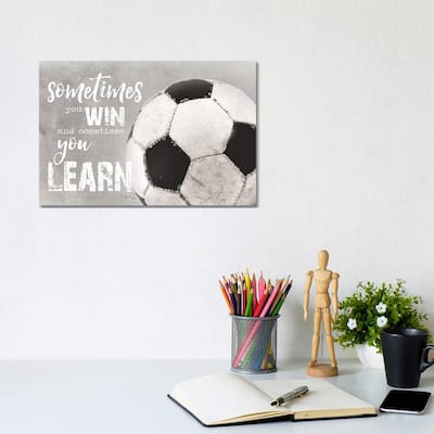 iCanvas "Soccer -Sometimes You Win" by Marla Rae Canvas Print