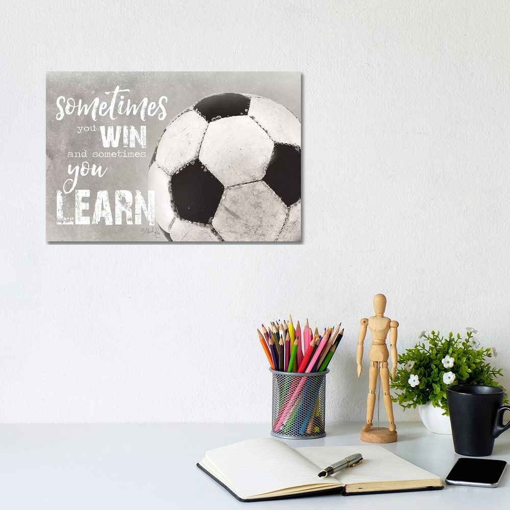 iCanvas "Soccer -Sometimes You Win" by Marla Rae Canvas Print