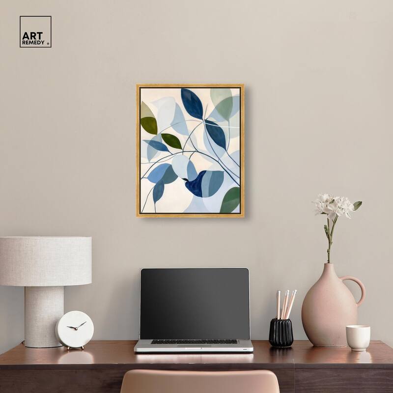 Woven Botanicals I Canvas by Art Remedy