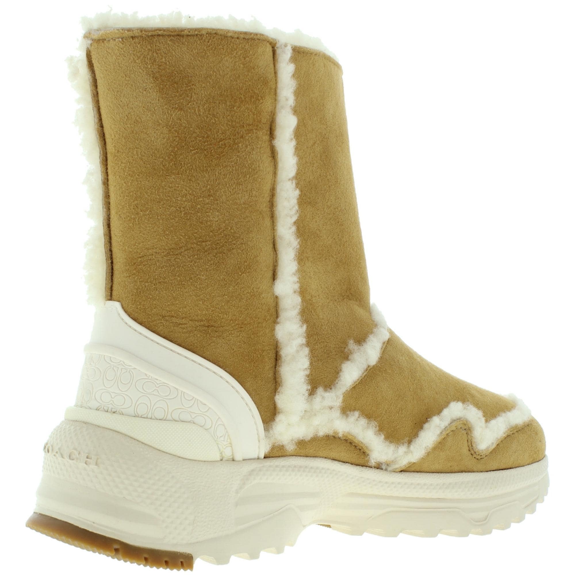 Shop Coach Womens Portia Winter Boots Shearling Cold Weather