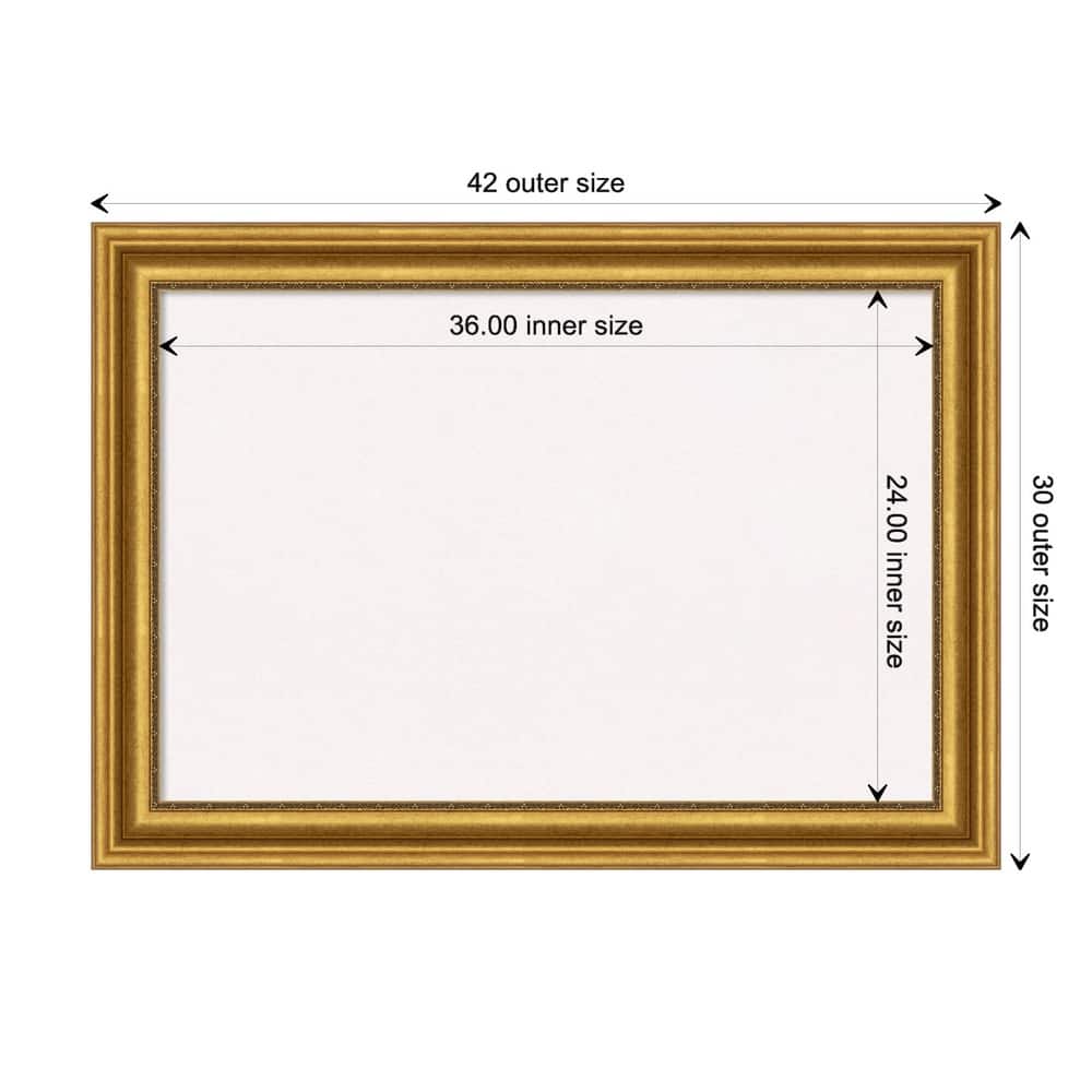 Parlor Framed White Corkboard Bulletin Board