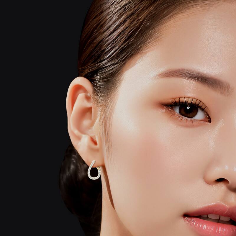 Marquee 1 1/4 Carat TW Fancy Natural Diamond Hoop Earrings in 14K Yellow Gold