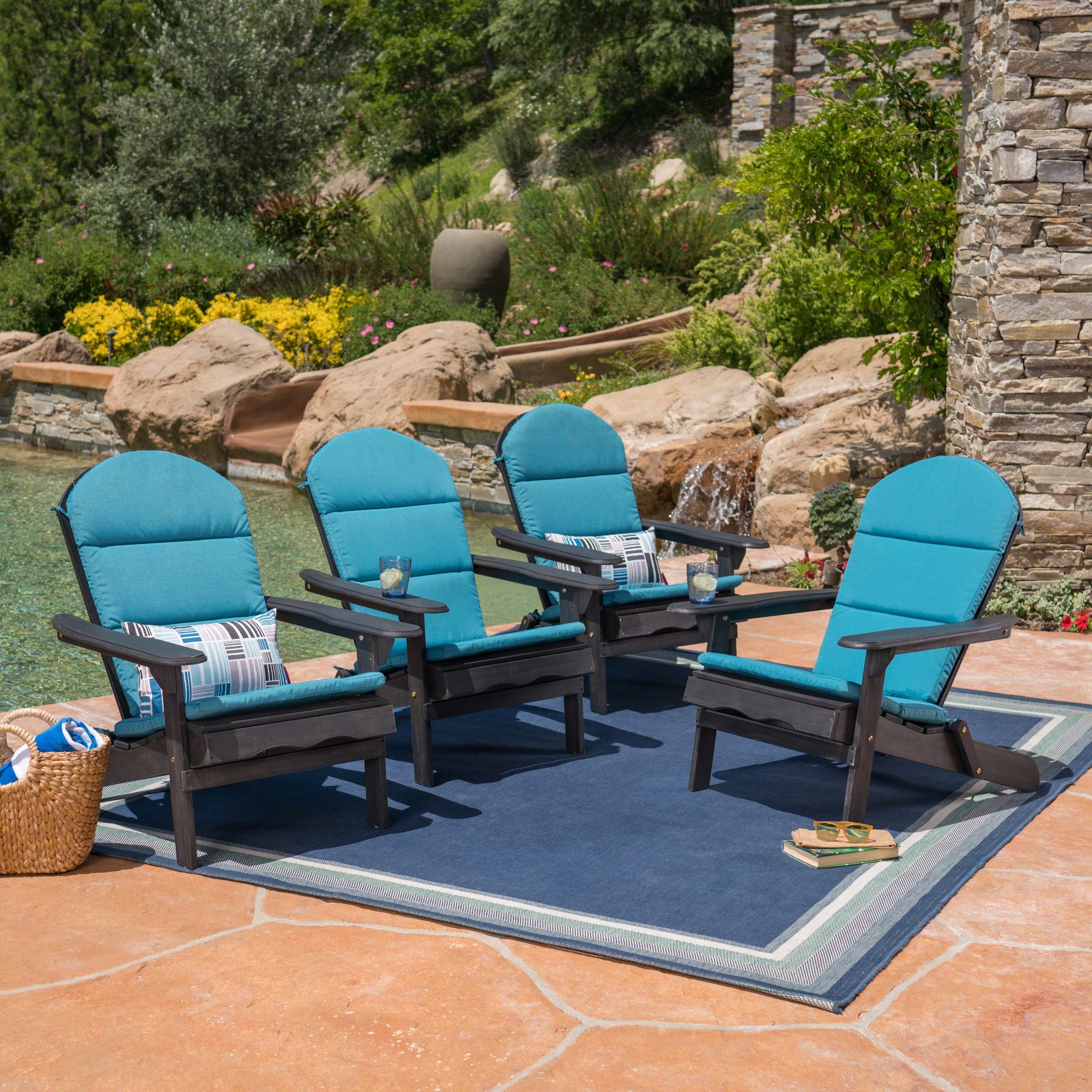 Malibu outdoor adirondack rocking chair by christopher knight home cheap