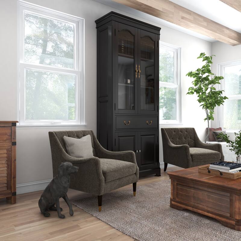 Brown Polystone Dog Decorative Sculpture