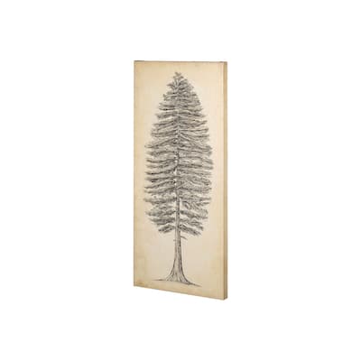 Pacific Northwest Tree Sketch II Canvas Art Print