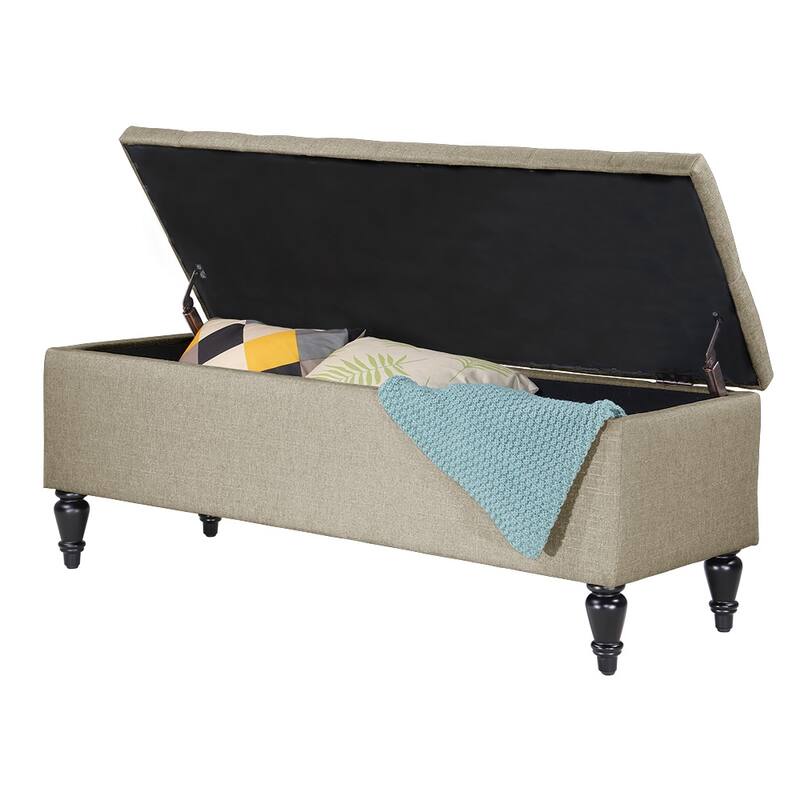 Maypex 45" Fabric Upholstered Tufted Storage Bench