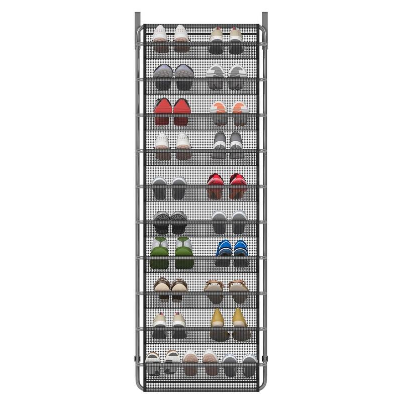 10 Tier Shoe Rack Over The Door Shoe Organizer