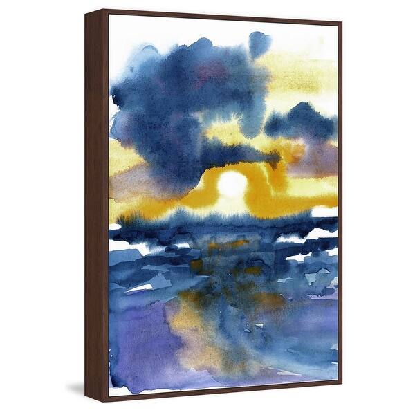 Shop Marmont Hill Mh Julgap 524 Dwff 60 60 X 40 Sunset Sketch Framed Giclee Abstract Print On Canvas By Julia Posokhova Blue Free Shipping Today Overstock 27159064