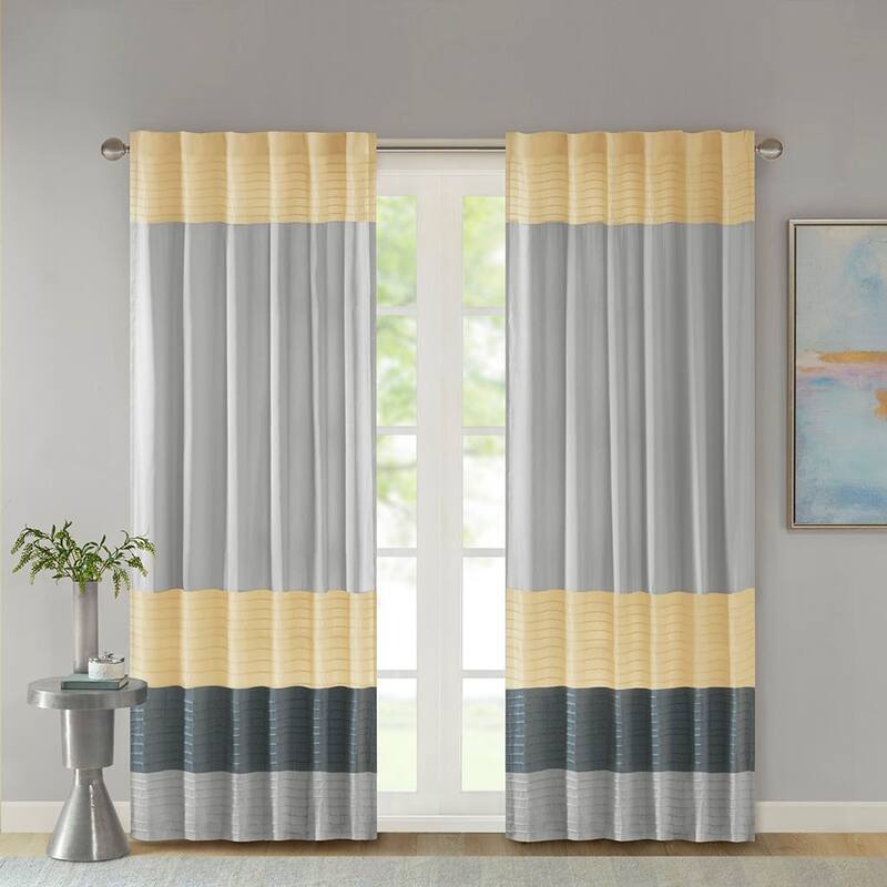 Polyoni Pintuck Curtain Panel
