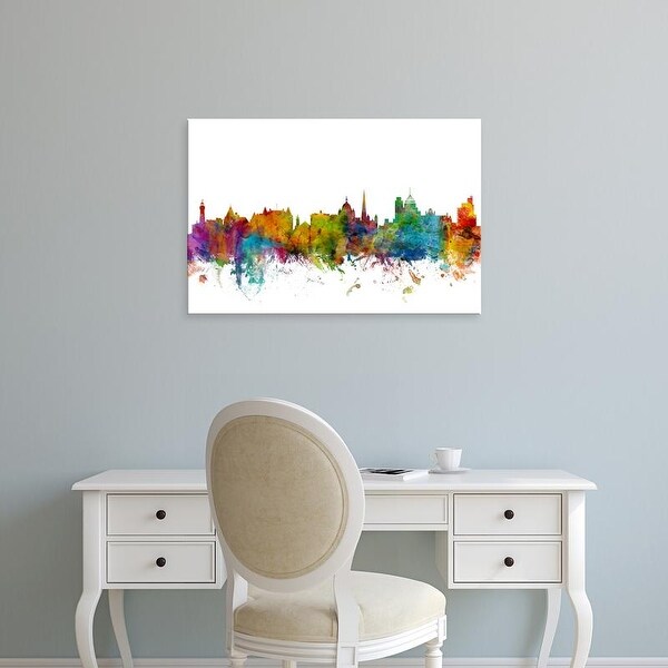 Easy Art Prints Michael Tompsett's 'Victoria Canada Skyline' Premium Canvas Art