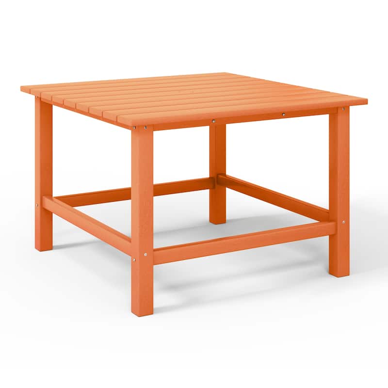 Polytrends Laguna Kids Outdoor 31" Square Poly Dining Table