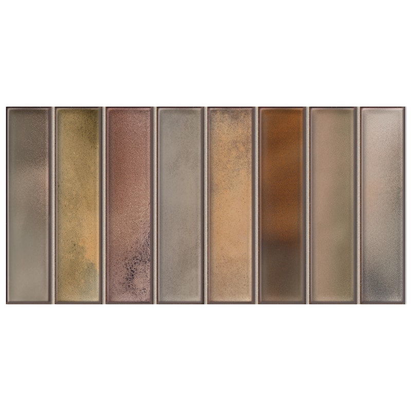 Merola Tile Borealis Garnet 5-7/8" x 11-3/4" Ceramic Wall Tile