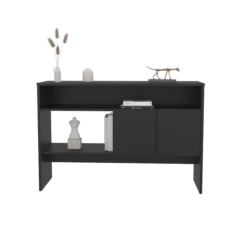 Console Table 31.8" H, with 2 Doors and 3 Shelves