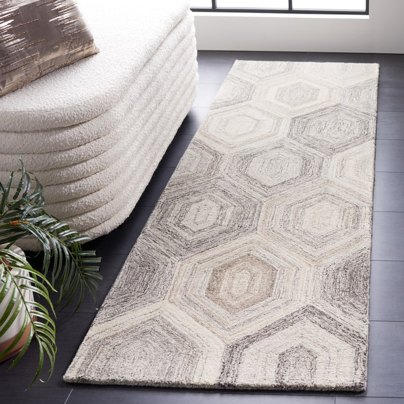 SAFAVIEH Handmade Abstract Zaide Modern Wool Rug