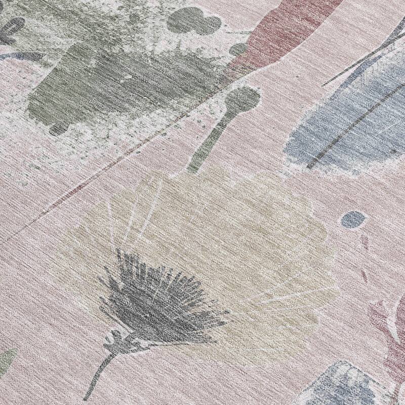 HomeRoots Floral Transitional Rectangle Outdoor Rug