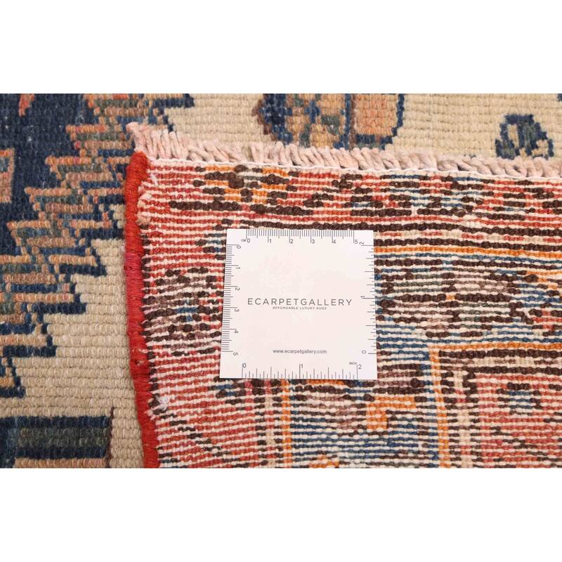 ECARPETGALLERY Hand-knotted Antalya Vintage Cream Wool Rug - 4'1 x 5'10