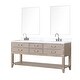 preview thumbnail 34 of 40, Lexora Norwalk Bath Vanity, Carrara Marble Top, Faucet Set, and Mirror