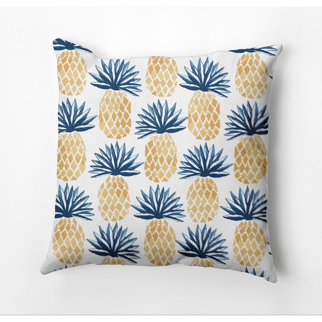 Pineapple Stripes, Geometric Print Outdoor Pillow