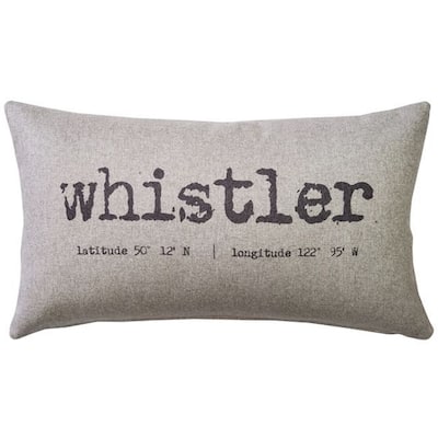 Whistler Felt Coordinates Throw Pillow