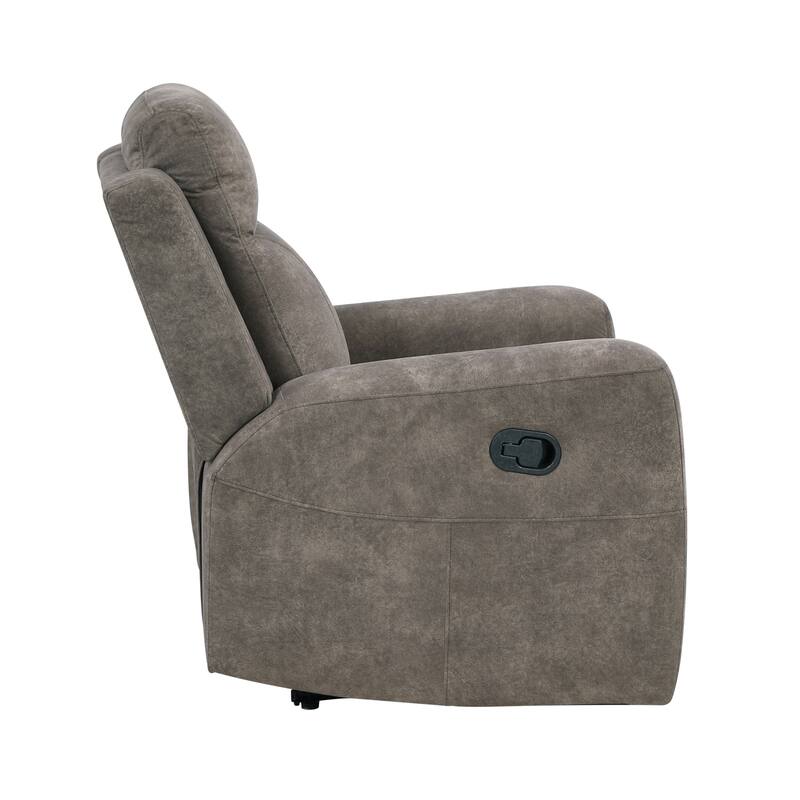 Liriope 36" Microfiber Manual Recliner - Tab Pull Reclining Motion