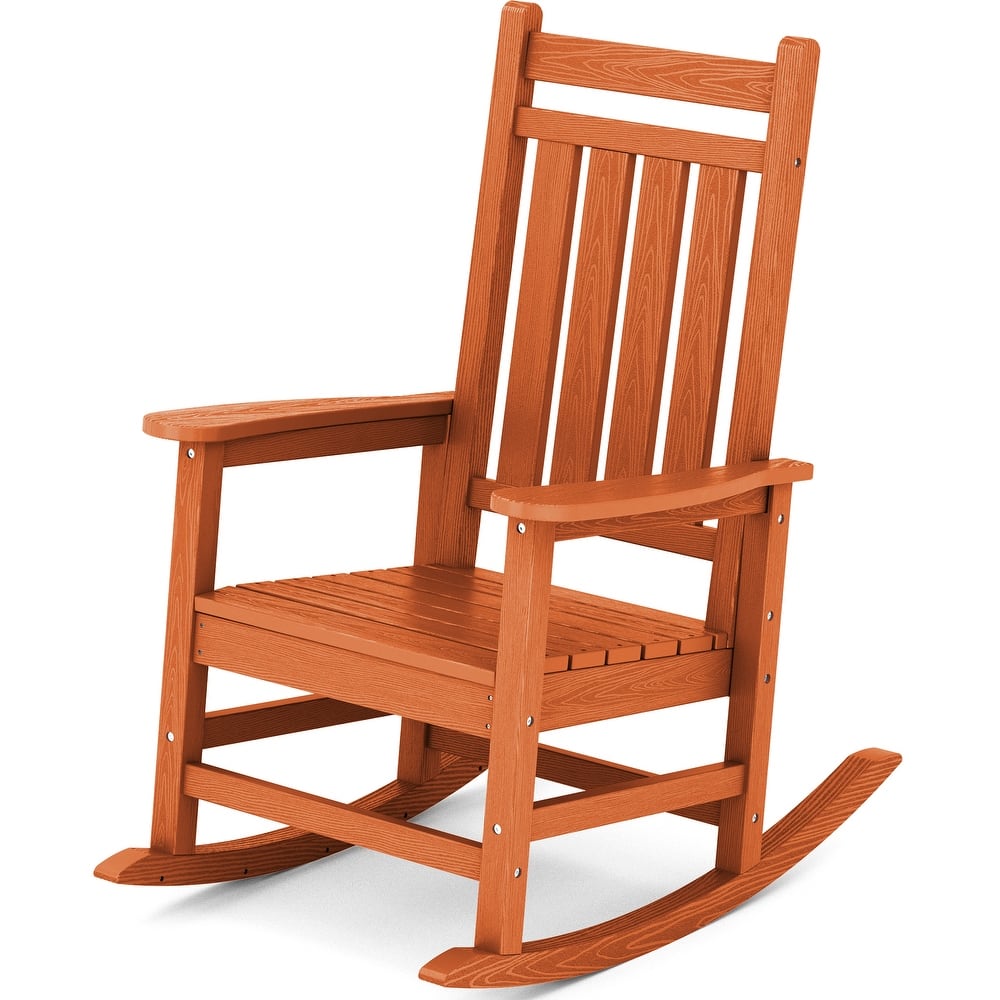 HDPE Outdoor Patio Rocking Plastic Adirondack Chair