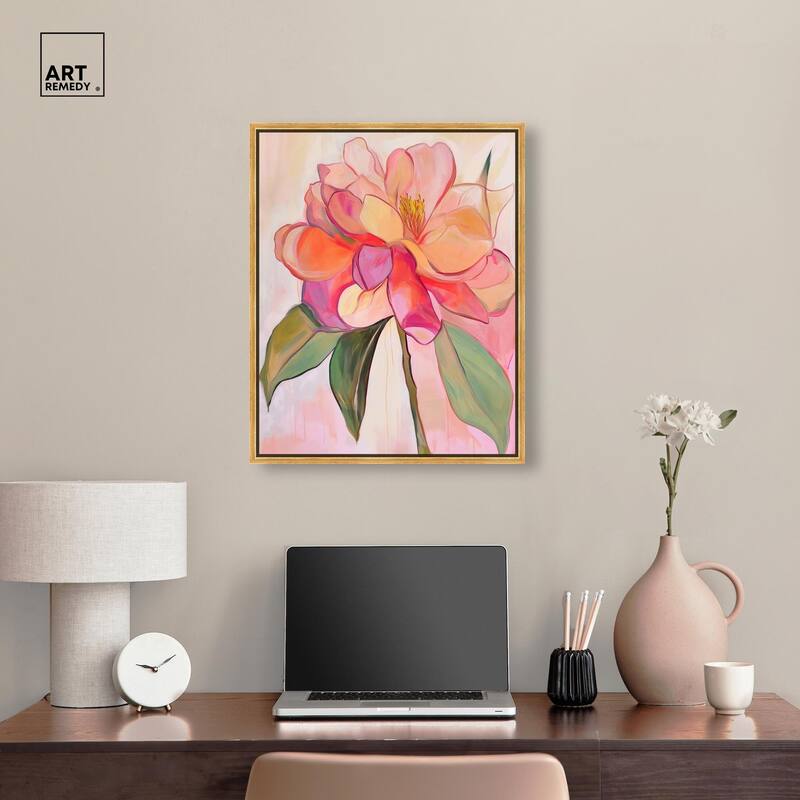 Softly Unfurling II Canvas by Art Remedy