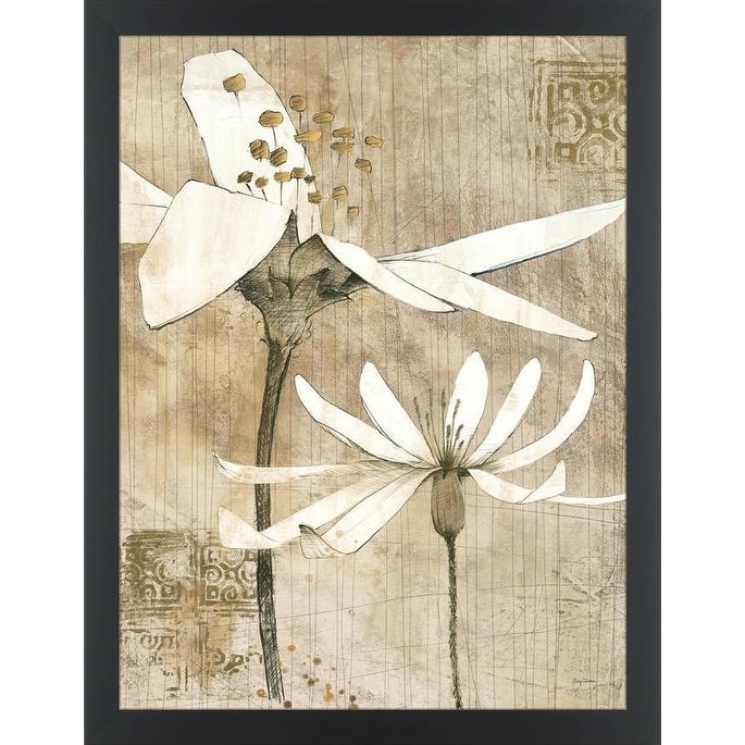 Easy Art Prints Avery Tillmon S Pencil Floral Ii Premium Canvas Art Overstock 25743859