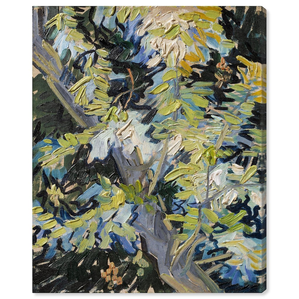 Blossoming Acacia Branches 1890 Canvas by Art Remedy, Gallery Wrapped
