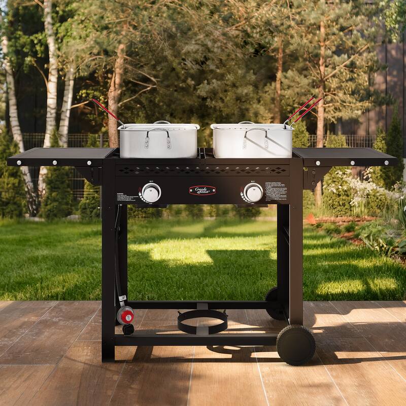 Royal Gourmet PFC100 Outdoor Propane Deep Fryer with Dual Tank