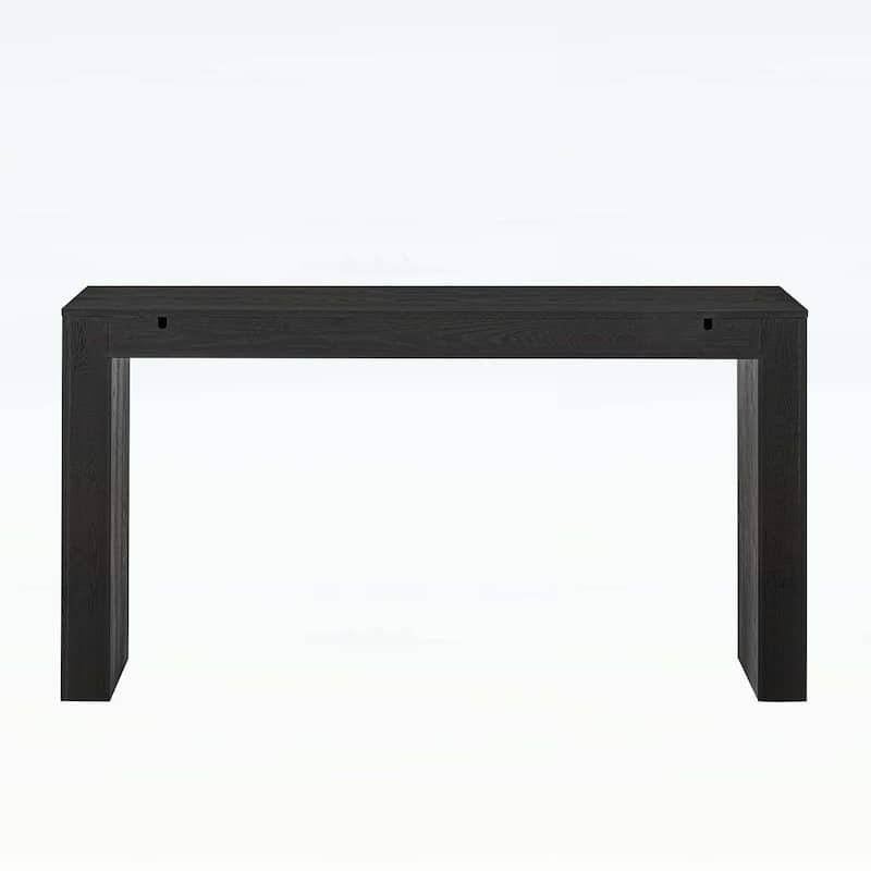 Console Table with Concealed Drawers,Waterfall Edge,and Thick Legs for Entryways and Hallways