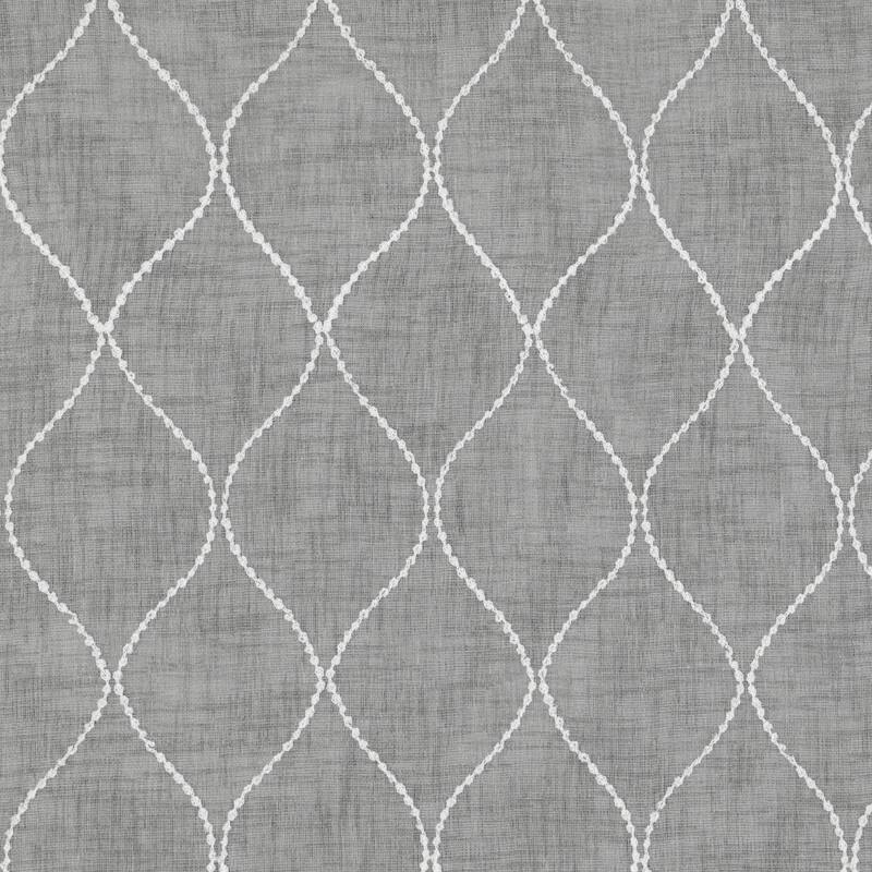 Eclipse Nora Geo Embroidery Absolute Zero Blackout Window Single Panel